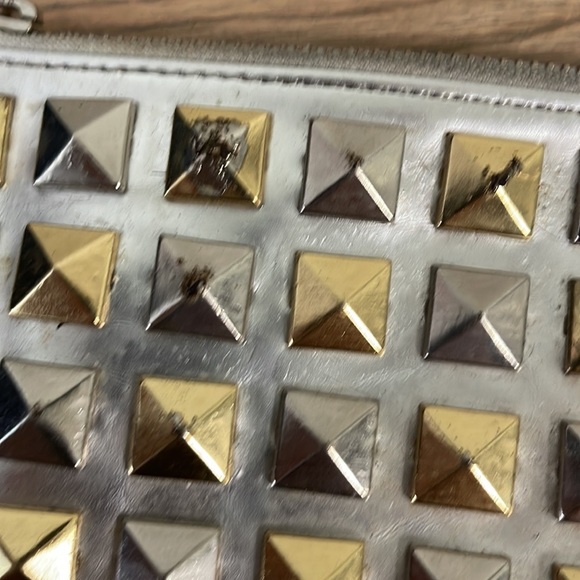 Marc by Marc Jacobs silver studded purse handbag evening - Picture 5 of 8